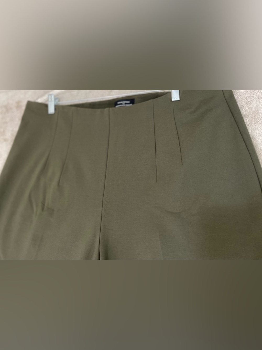 Banana Republic Women’s Size XXL High Rise Wide Leg Pants Olive Green - Picture 9 of 13